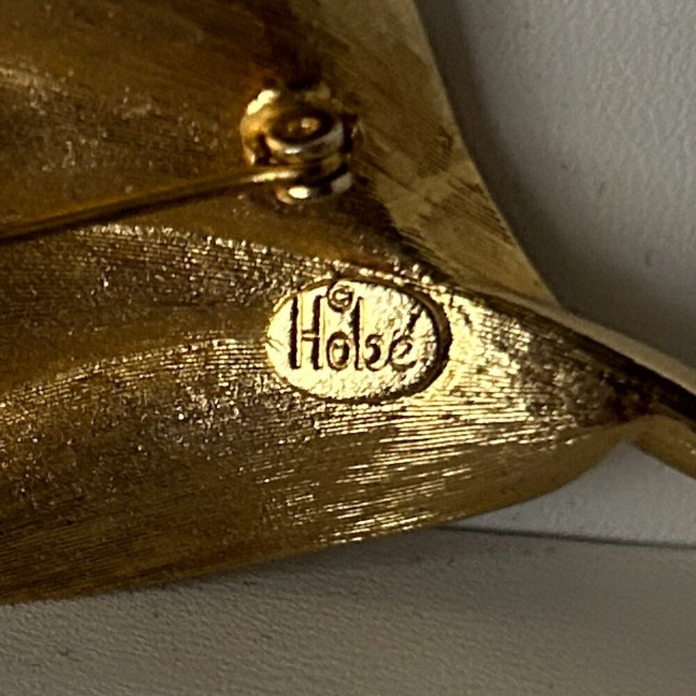 Hobe Vintage Leaf Brooch - Picture 2 of 5